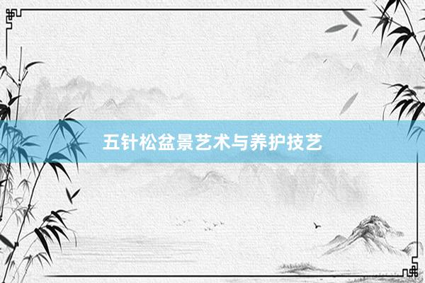 五针松盆景艺术与养护技艺